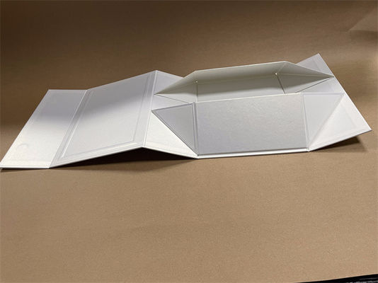Caixa de papel dobrável ecológica Caixa de presente de papelão branco reciclável