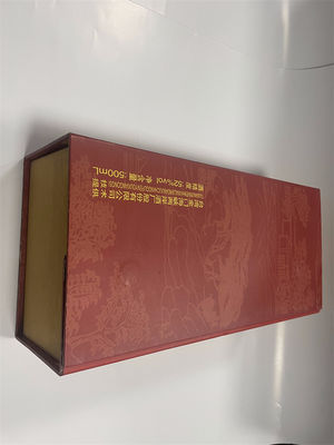 Caixa de vinho de luxo retangular Caixas de armazenamento de vinho de luxo de papelão