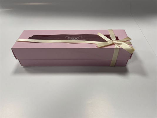 Caixa Magnética 6 Macarrão Rosa Luxo Macarrão Embalagem Floral Design