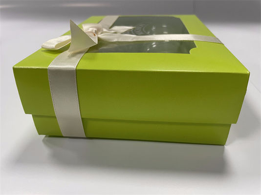Caixa de macarrão verde com tampa clara Embalagem de macarrão biodegradável personalizada