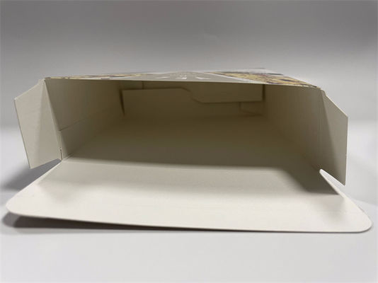 Caixas de papel impresso ecológico Caixa Kraft branca com laminação brilhante