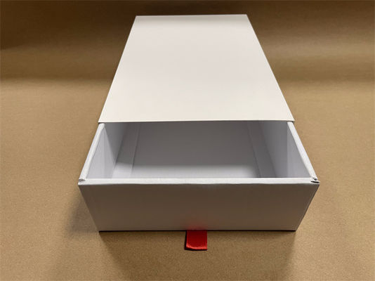 Caixas de armazenamento de papelão branco leve